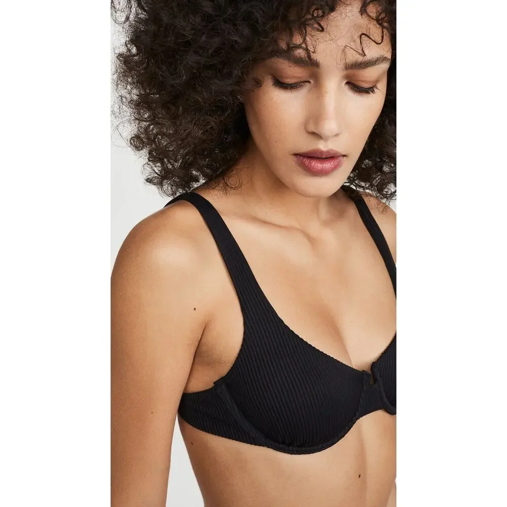 Charlie Holiday Women's Lula Bra Bikini Top Black Size XS 0411 - Picture 5 of 5